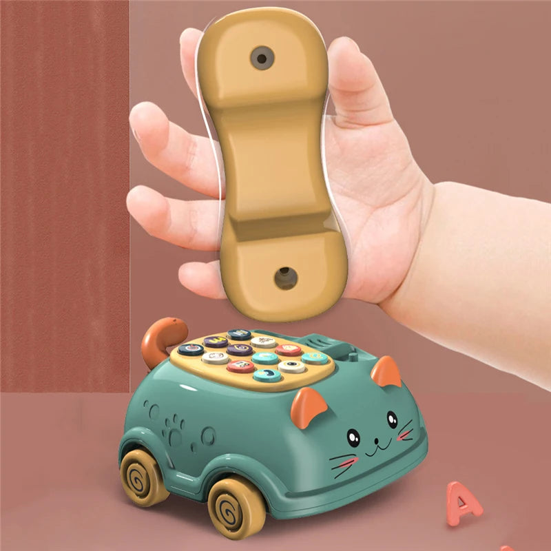 Baby toys months Montessori Musical Piano Phone Toys For Baby Girl