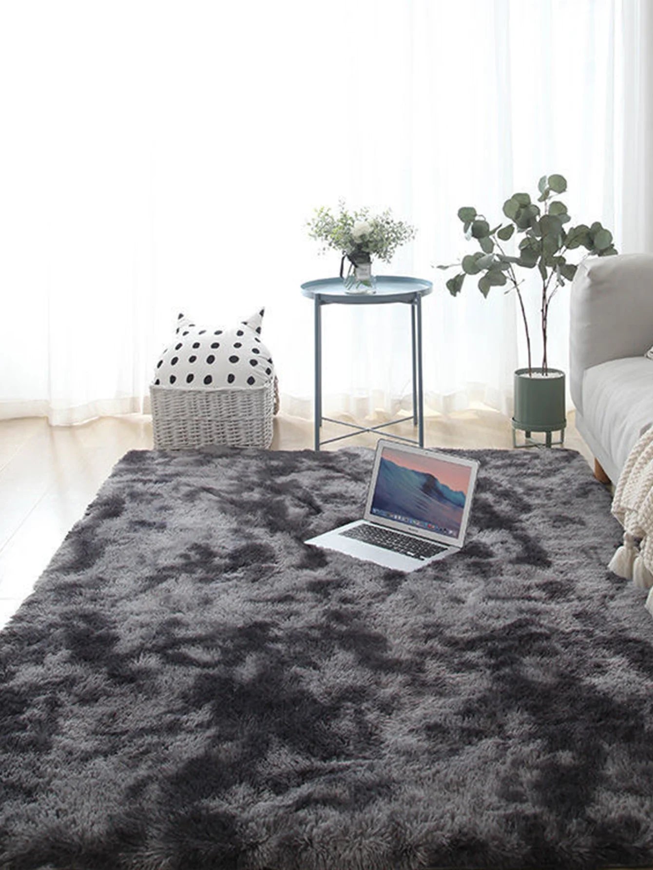 Plush Carpet For Living Room Sofa Floor Cushions Modern Soft Fluffy