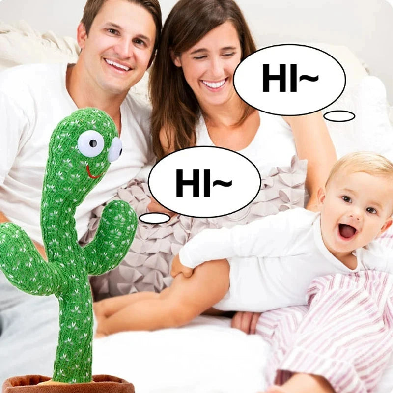 Dancing Cactus Toy,Repeat Talking ,Song Speaker Wriggle Dancing Sing