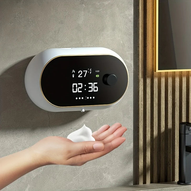 1pc Wall-mounted Automatic Soap Dispenser Large Capacity Touchless