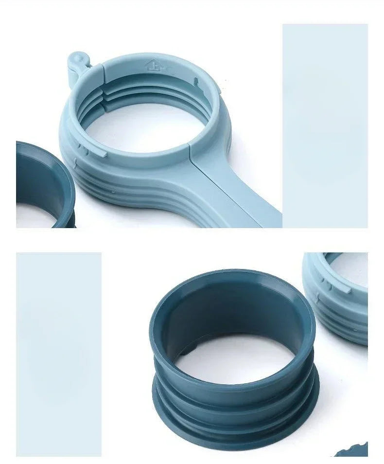 2pcs Food Storage Bag Sealing Clips Plastic Cap Sealer Clip with Pour Spouts Snack Candy Storage Keep Food Fresh Kitchen Gadgets