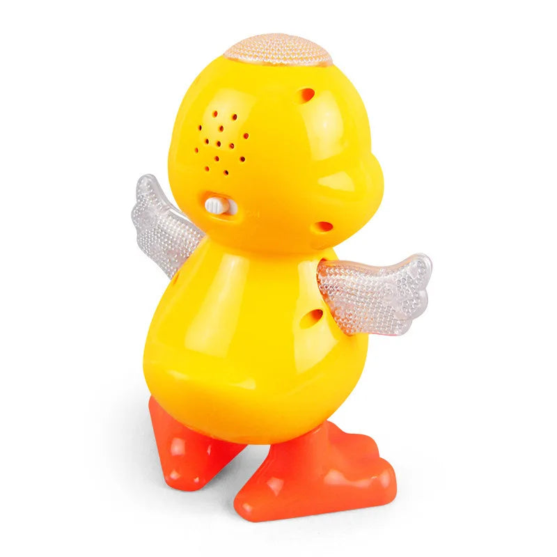 Electric Dancing Duck Funny Blink Eyes Flashing Light Shak Gift