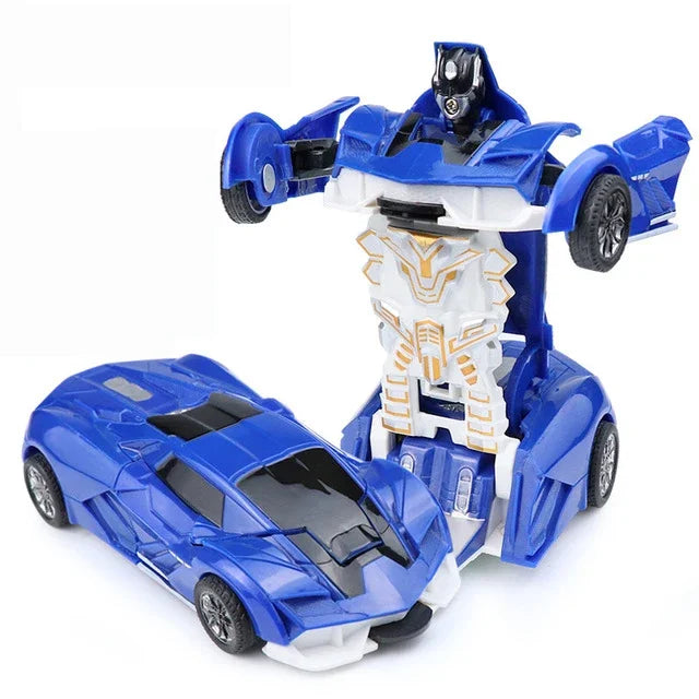 Car Toys One-key Deformation Car Toys Automatic Transformation Robot
