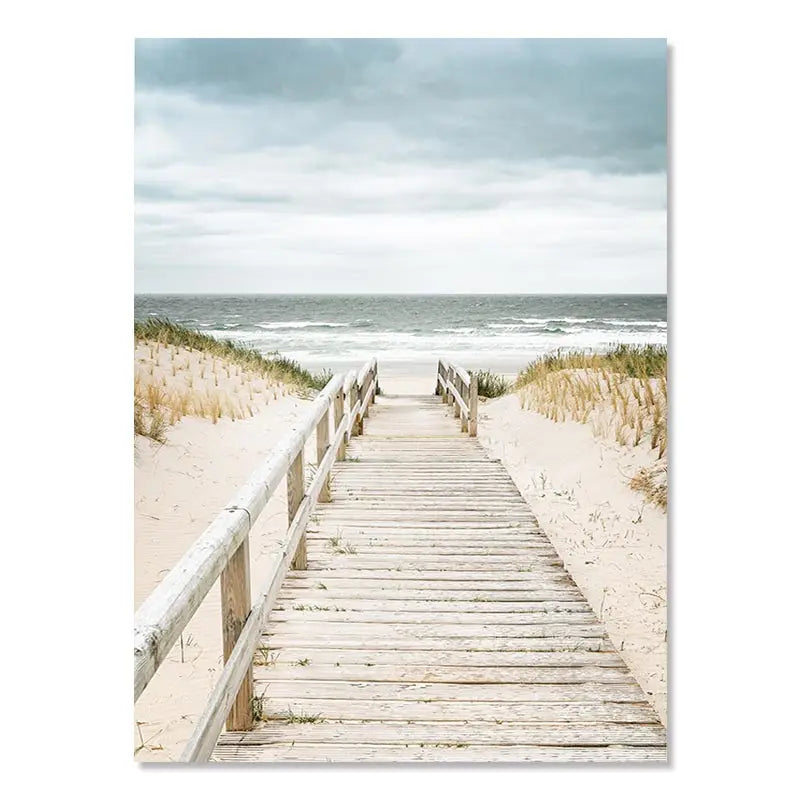 Beach Sea Ocean Poster Wall Art Canvas Painting Home Decoration