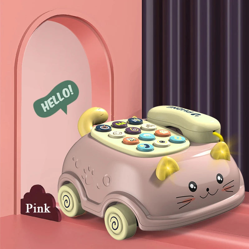 Baby toys months Montessori Musical Piano Phone Toys For Baby Girl