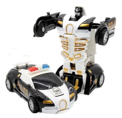 Car Toys One-key Deformation Car Toys Automatic Transformation Robot