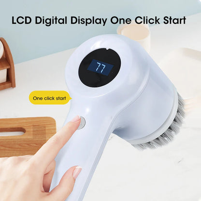 Electric Spin Scrubber, Bathroom Cordless Cleaning Brush