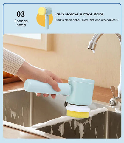 Electric Spin Scrubber, Bathroom Cordless Cleaning Brush