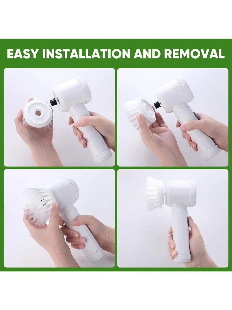 Electric Spin Scrubber, Bathroom Cordless Cleaning Brush
