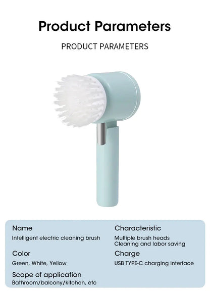 Electric Spin Scrubber, Bathroom Cordless Cleaning Brush