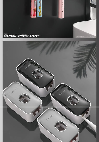 Automatic Toothpaste Dispenser Squeezer With Toothbrush Holder
