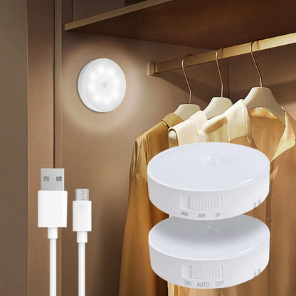 LED Under Cabinet Lights Motion Sensor Night Light Smart Lamp