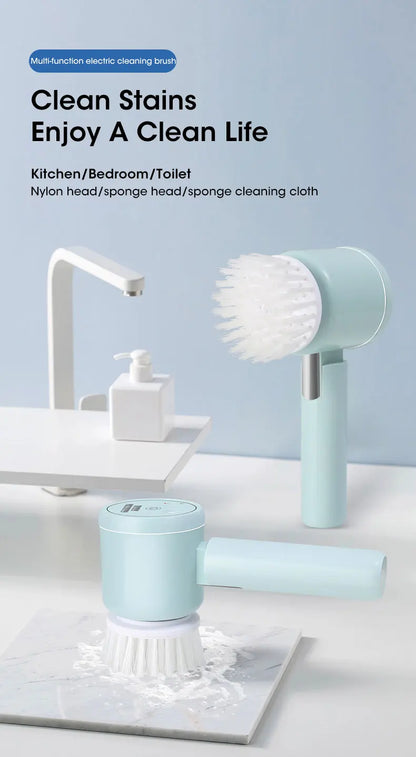 Electric Spin Scrubber, Bathroom Cordless Cleaning Brush