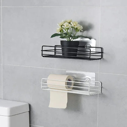 Toilet Storage Rack Bathroom Shelf No-Drill Corner Shelf