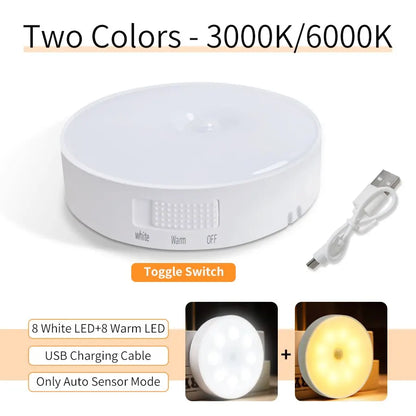 LED Under Cabinet Lights Motion Sensor Night Light Smart Lamp