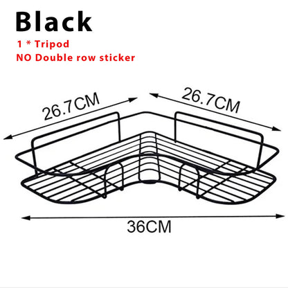 Toilet Storage Rack Bathroom Shelf No-Drill Corner Shelf