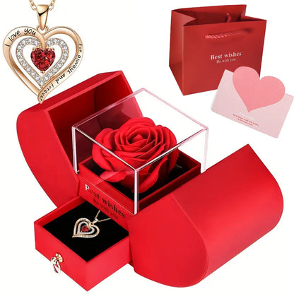 Luxury Rose Jewelry Box - Valentine's Day, Mother's Day, Eternal Flower