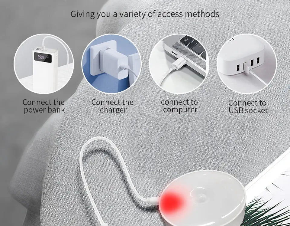 LED Under Cabinet Lights Motion Sensor Night Light Smart Lamp