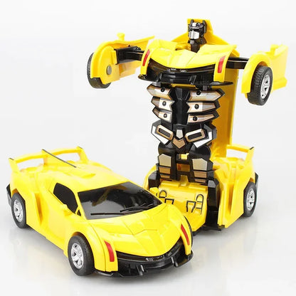 Car Toys One-key Deformation Car Toys Automatic Transformation Robot