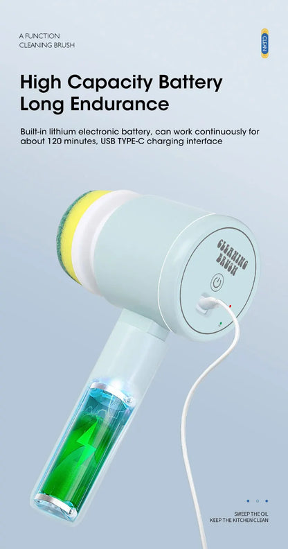 Electric Spin Scrubber, Bathroom Cordless Cleaning Brush