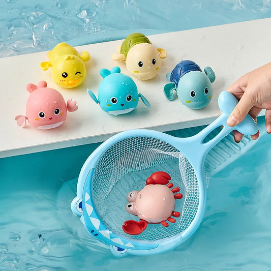 Baby Bath Toys Kids Swimming Clockwork Dolls Play Water Fun Toys