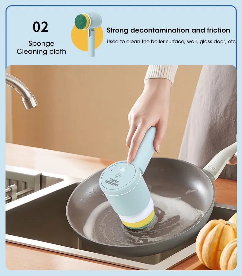 Electric Spin Scrubber, Bathroom Cordless Cleaning Brush