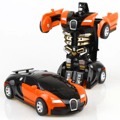 Car Toys One-key Deformation Car Toys Automatic Transformation Robot
