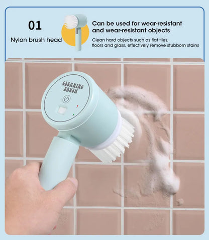 Electric Spin Scrubber, Bathroom Cordless Cleaning Brush