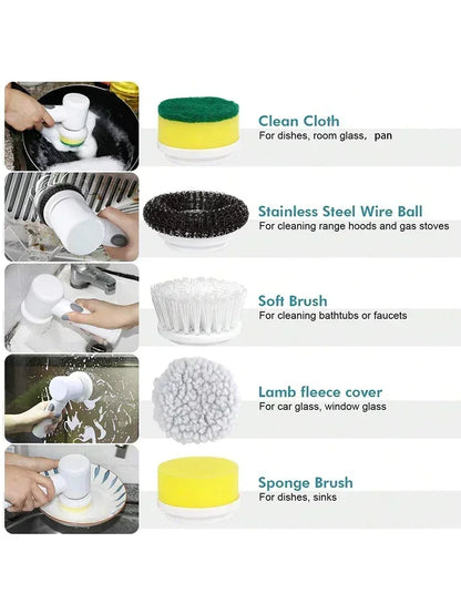 Electric Spin Scrubber, Bathroom Cordless Cleaning Brush