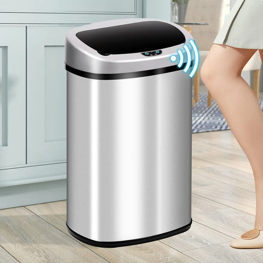 Kitchen Trash Can 50l Garbage Can Automatic Touch Free Garbage Bin