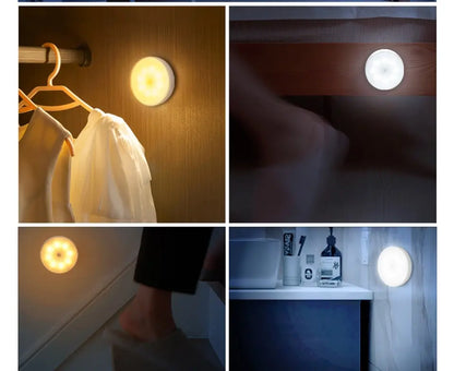 LED Under Cabinet Lights Motion Sensor Night Light Smart Lamp