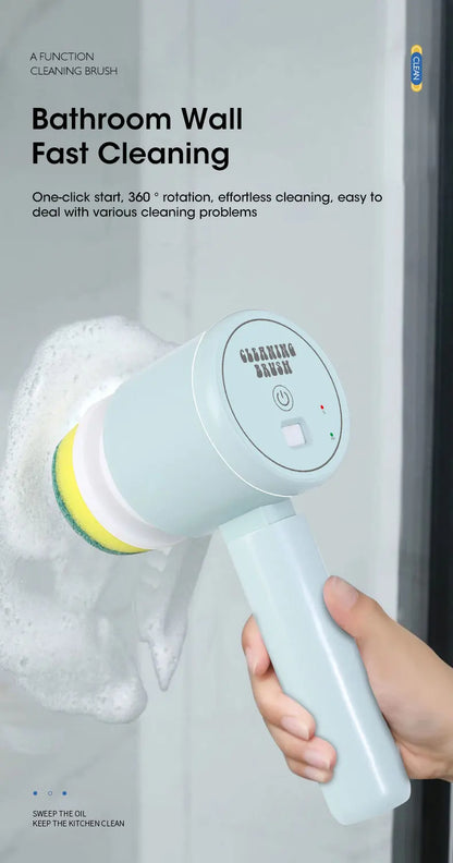 Electric Spin Scrubber, Bathroom Cordless Cleaning Brush