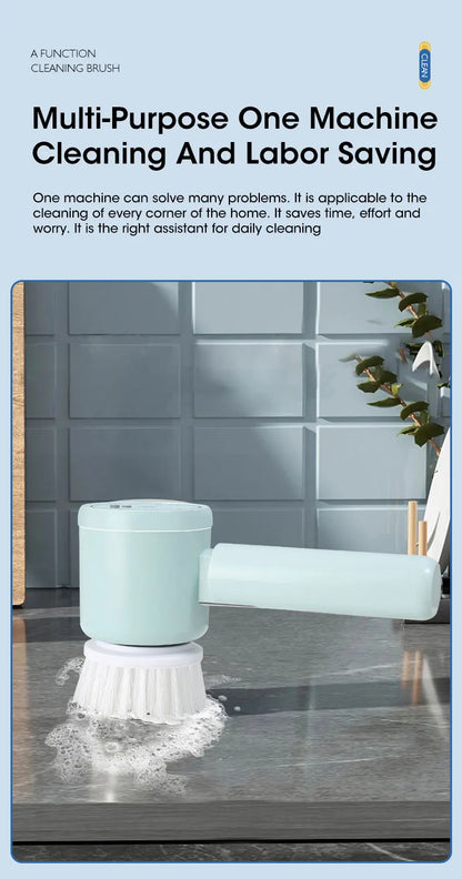 Electric Spin Scrubber, Bathroom Cordless Cleaning Brush