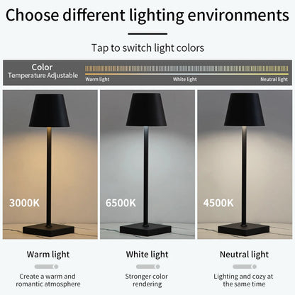 Rechargeable LED Table Lamp Touch Switch Creative Decorative