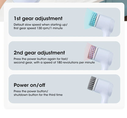 Electric Spin Scrubber, Bathroom Cordless Cleaning Brush
