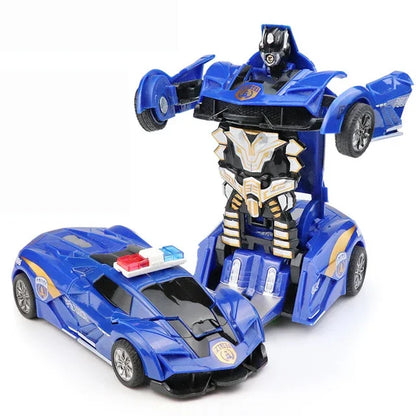 Car Toys One-key Deformation Car Toys Automatic Transformation Robot