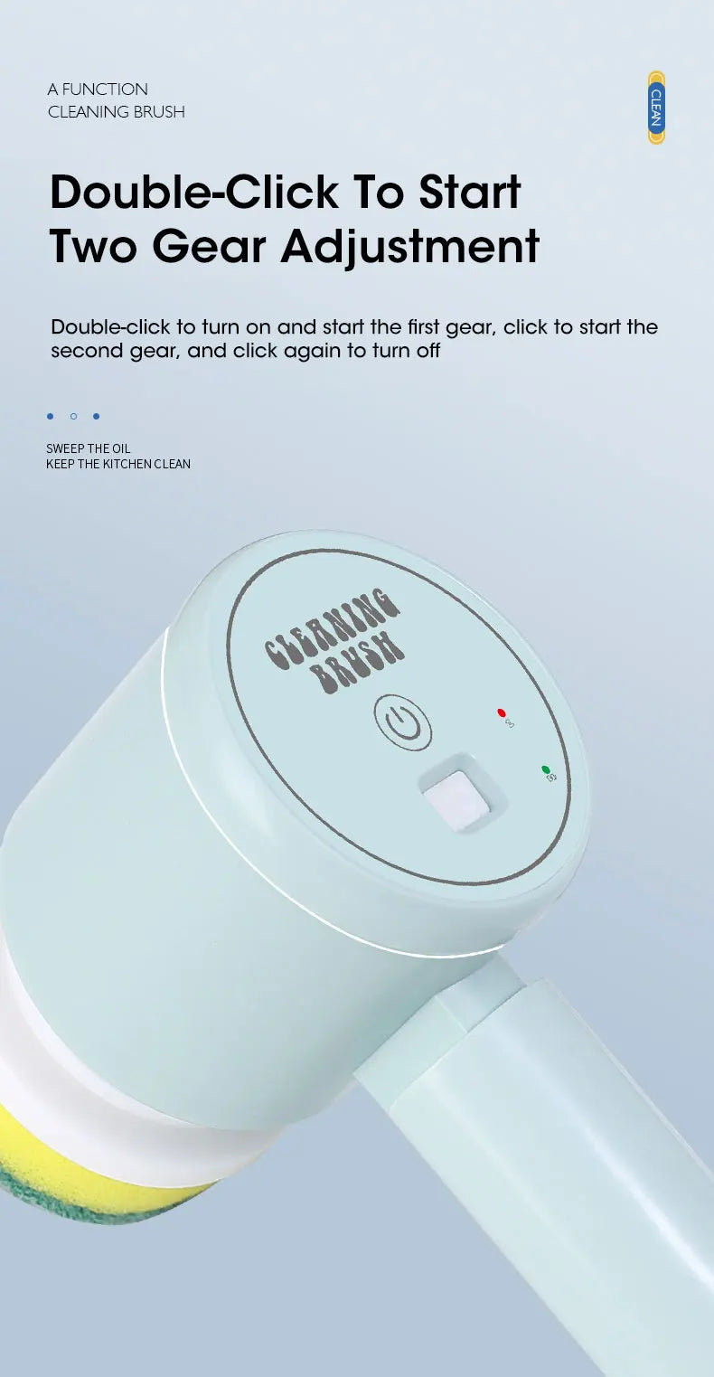 Electric Spin Scrubber, Bathroom Cordless Cleaning Brush