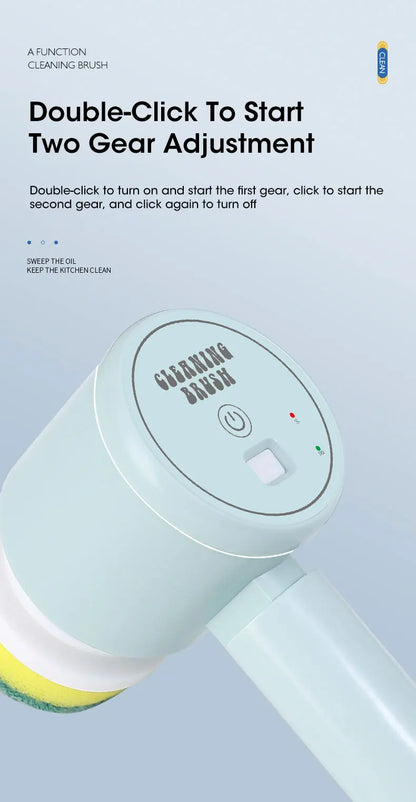 Electric Spin Scrubber, Bathroom Cordless Cleaning Brush