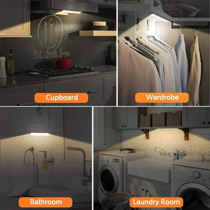 PIR Motion Sensor LED Under Cabinet Lamp Dimmable Rechargeable
