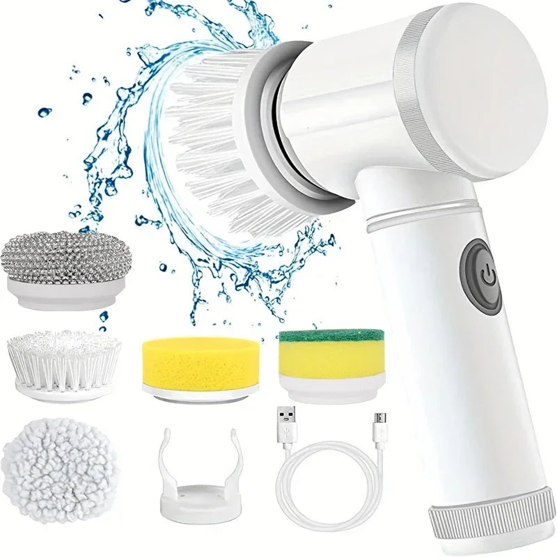 Electric Spin Scrubber, Bathroom Cordless Cleaning Brush