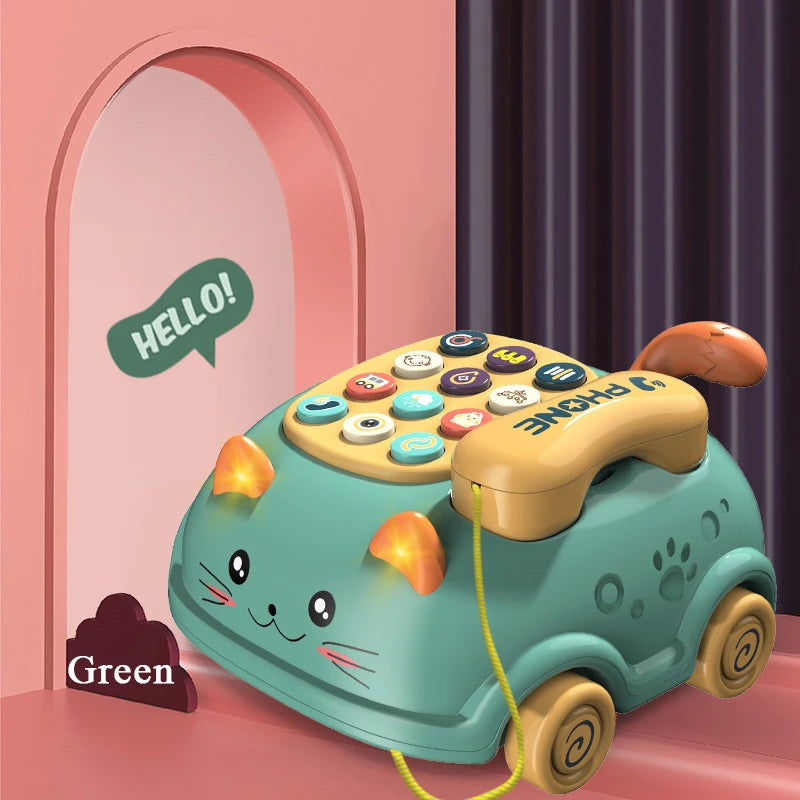 Baby toys months Montessori Musical Piano Phone Toys For Baby Girl