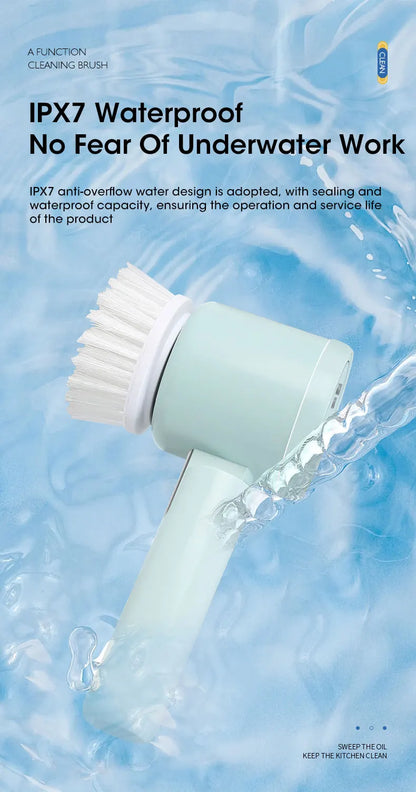 Electric Spin Scrubber, Bathroom Cordless Cleaning Brush