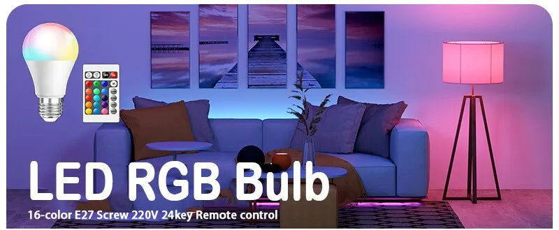 LED Bulb Household Lighting Dimmable Control Smart Lamp