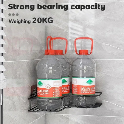 Toilet Storage Rack Bathroom Shelf No-Drill Corner Shelf