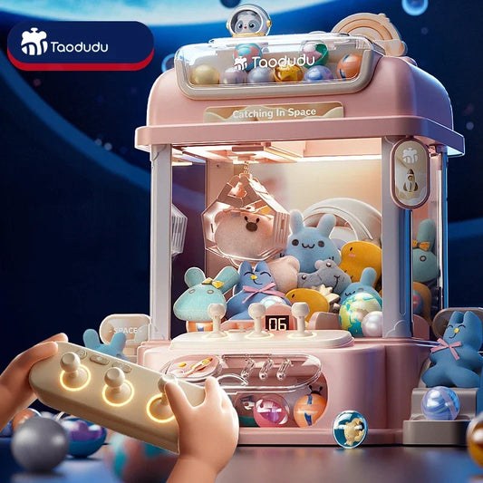 Doll Machine Kids Coin Operated Play Game Mini Claw Catch Toy