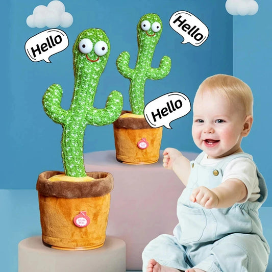 Dancing Cactus Toy,Repeat Talking ,Song Speaker Wriggle Dancing Sing