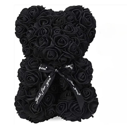 Artificial Flower Eternal Rose Teddy Bear for Gifts & Decorations