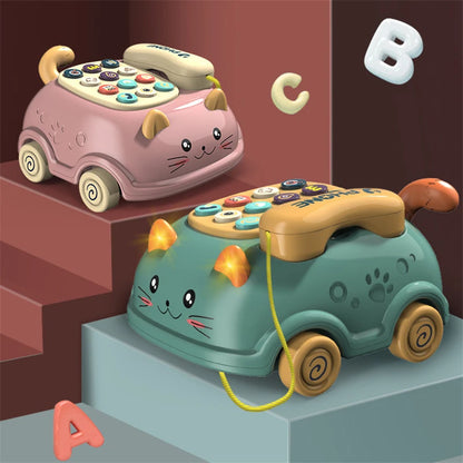 Baby toys months Montessori Musical Piano Phone Toys For Baby Girl