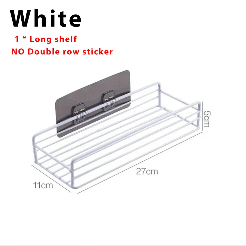Toilet Storage Rack Bathroom Shelf No-Drill Corner Shelf