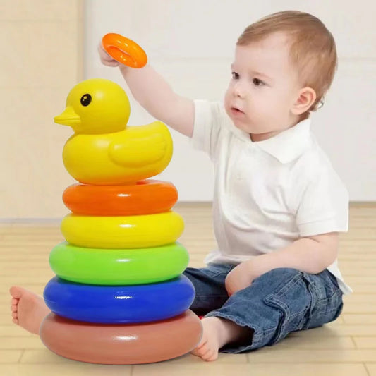 Old Infant Early Learning Rainbow Stacking Toys Puzzl